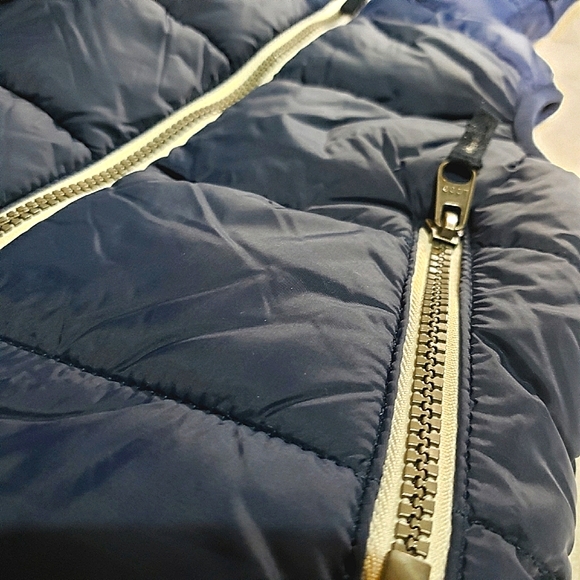 H&M Toddler Puffer Vest with hood Navy - Picture 2 of 2